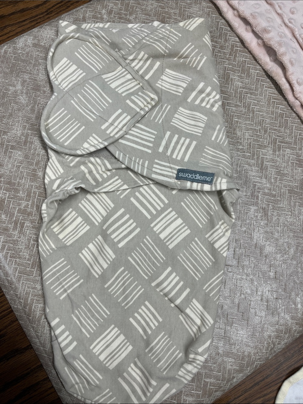 SwaddleMe White Cotton Sleep Sack SwaddleMe by Ingenuity